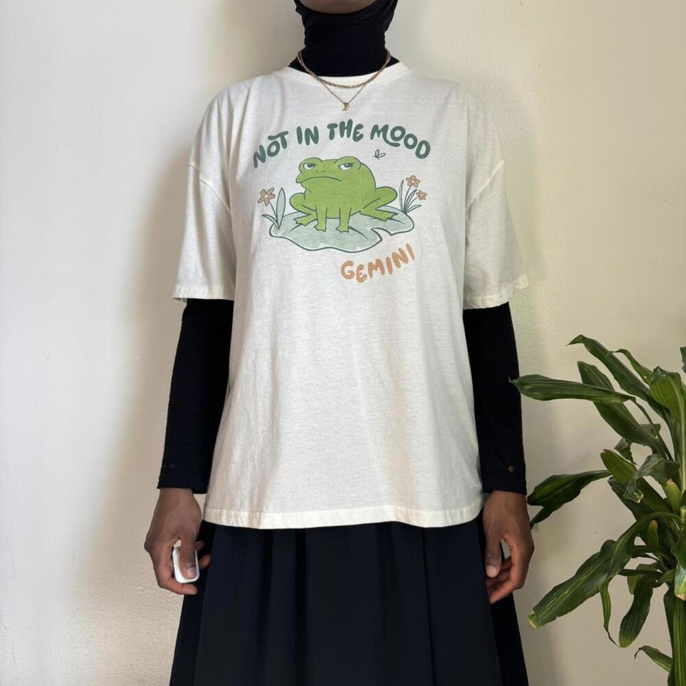 Vintage‎ vibe "Not in the Mood" Gemini Frog tee size XL
